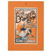 Het Big Banner Show "Het meisje uit Parijs" Klembord (Achterkant)