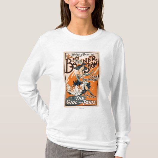 Het Big Banner Show "Het meisje uit Parijs" T-shirt (Voorkant)