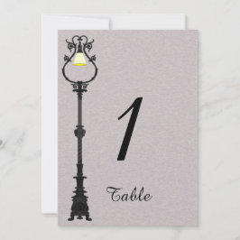 Het Big Easy Bruidstaartafel Nummer Kaart