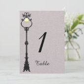 Het Big Easy Bruidstaartafel Nummer Kaart (Staand voorkant)