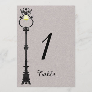 Het Big Easy Bruiloft Tafel Nummer Kaart