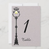 Het Big Easy Wedding Table Number Kaart (Voorkant)