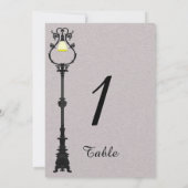 Het Big Easy Wedding Table Number Kaart (Achterkant)