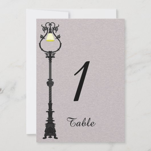 Het Big Easy Wedding Table Number Kaart (Achterkant)