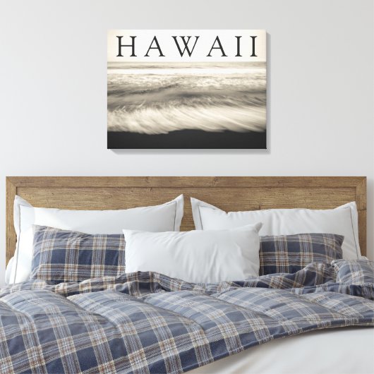 Het Big Island Beach Hawaii Canvas Afdruk (Insitu (Slaapkamer))