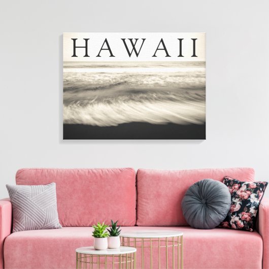 Het Big Island Beach Hawaii Canvas Afdruk (Insitu (Woonkamer))
