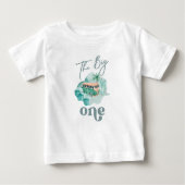 Het Big One Surf Baby en Toddler Birthday Shirt (Voorkant)