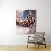 Het bijeendrijven van westerse kunst door NC Wyeth Wandkleed (In situ)