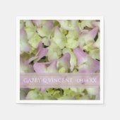 Het bijna roze huwelijk van Hydrangea Servetten (Voorkant)