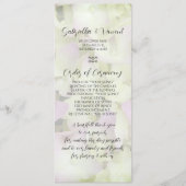 Het bijna-roze weddenschapsprogramma Hydrangea Programmakaart (Voorkant)