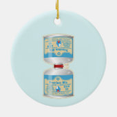 Het bijvullen van gasflessen voor kampkachels keramisch ornament (Achterkant)