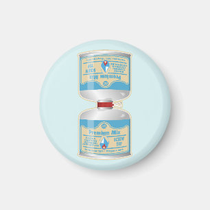 Het bijvullen van gasflessen voor kampkachels magneet