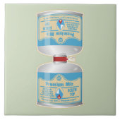 Het bijvullen van gasflessen voor kampkachels tegeltje (Voorkant)