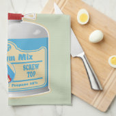 Het bijvullen van gasflessen voor kampkachels theedoek (Quarter Fold)