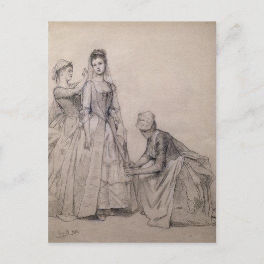 Het bijwonen aan de Bride Briefkaart (Voorkant)