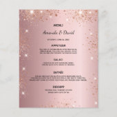 Het Bindemenu is lichtroze glitterstof metallisch (Voorkant)