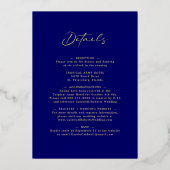 Het binden allen in One Boho Mudcloth Calligraphy  Folie Uitnodiging (Achterkant)