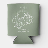 Het binden bewaart de Datum  botanische blauw kan  Blikjeskoeler (Voorkant)