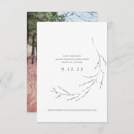 Het binden bewaart de Minimale Kaart van de Datum (Voorkant / Achterkant)