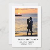 Het binden Eenvoudige Legante Tekst en Afbeelding Bedankkaart (Voorkant)