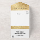 Het binden van alle N één Uitnodiging Elegant Gold