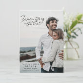 Het binden van de Band van de Foto van Knot sparen Kaart (Staand voorkant)