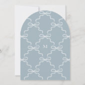 Het binden van de Bow Sketch Wedding Dress Vrijgez Kaart (Achterkant)