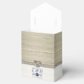 Het binden van de kei Rustic Beach bruiloft Bedankdoosjes (Geopend)