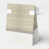 Het binden van de kei Rustic Beach bruiloft Bedankdoosjes (Achterkant)