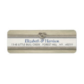 Het binden van de kei Rustic Beach bruiloft Etiket (Voorkant)