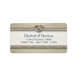 Het binden van de kei Rustic Beach bruiloft Etiket