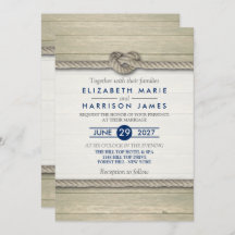 Het binden van de kei Rustic Beach bruiloft