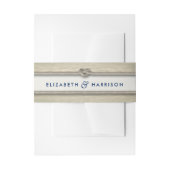 Het binden van de kei Rustic Beach bruiloft Uitnodigingen Wikkel (Voorkant Voorbeeld)