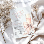 Het binden van de knoop Blush Pink Bow Vrijgezelle Kaart