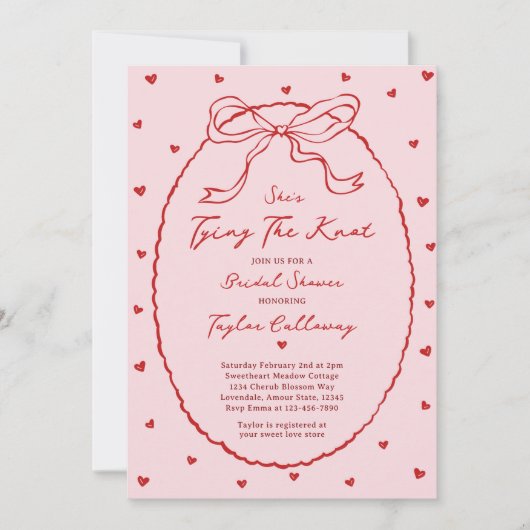 Het binden van de Knoop Bow Vrijgezellenfeest Vale Kaart (Voorkant)