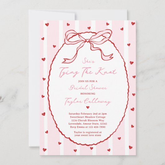 Het binden van de Knoop Bow Vrijgezellenfeest Vale Kaart (Voorkant)