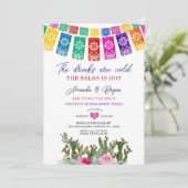 Het binden van de Knoop Cactus Floral Verloving Fi Kaart (Staand voorkant)