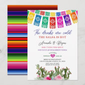 Het binden van de Knoop Cactus Floral Verloving Fi Kaart (Voorkant / Achterkant)