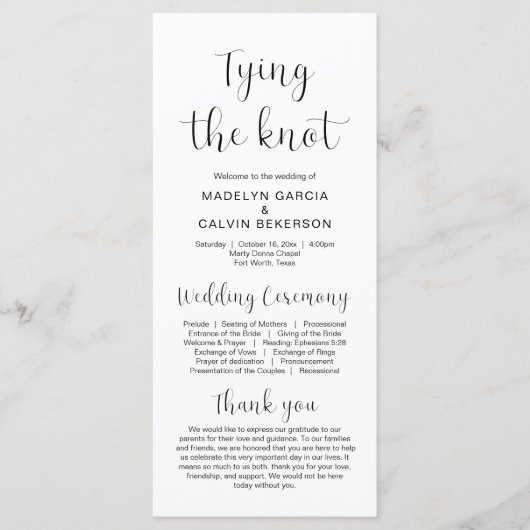 Het binden van de knoop, de Moderne Programma's va (Voorkant)