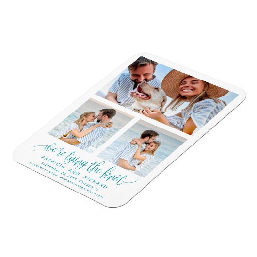 Het binden van de knoop die sparen Datum 3 Foto Magneet (Linkerzijde)