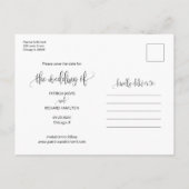 Het binden van de knoop die sparen de Datum Foto Briefkaart (Achterkant)