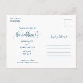 Het binden van de knoop die sparen de Datum Foto Briefkaart (Achterkant)