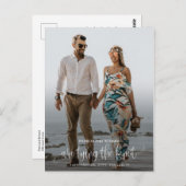 Het binden van de knoop die sparen de Datum Foto Briefkaart (Voorkant / Achterkant)