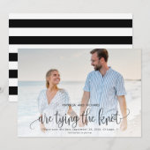 Het binden van de knoop die sparen de Datum Foto Kaart (Voorkant / Achterkant)