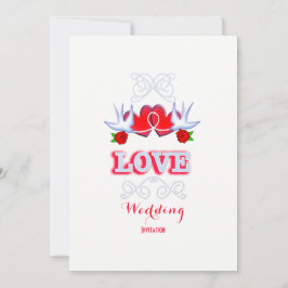 Het binden van de knoop elegante romantische bruil kaart