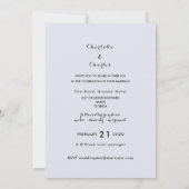 Het binden van de knoop elegante romantische bruil kaart (Achterkant)