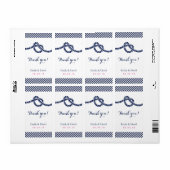 Het binden van de knoop Nautical Wedding Wine Labe Etiket (Full Sheet)