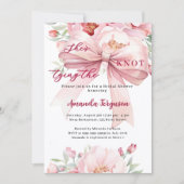 Het binden van de knoop roze boog bloemen Vrijgeze Kaart (Voorkant)