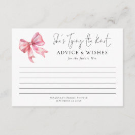 Het binden van de knoop roze boog Vrijgezellenfees Kaart