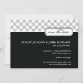 Het binden van de knoop sparen de Datum Fotokaart Save The Date (Achterkant)